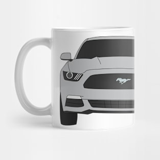 Ford Mustang Front End Ingot Silver Mug